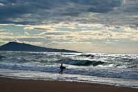 Abendstimmung am Strand Bidart